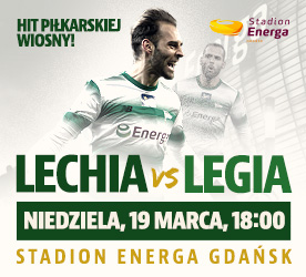 Lechia Gdańsk – Legia Warszawa rekord frekwencji w niedzielę o 18.00 ?
