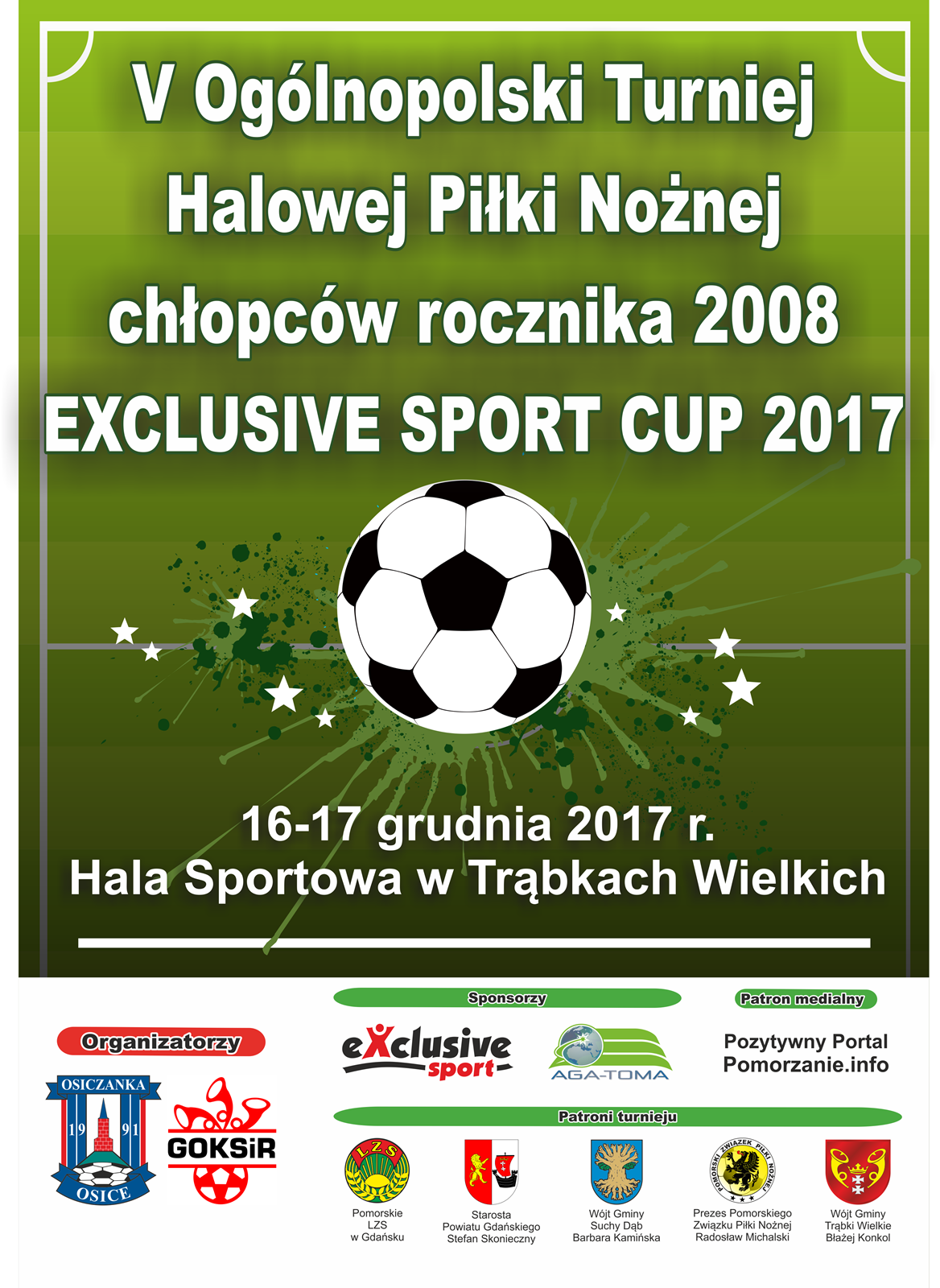 „EXCLUSIVE SPORT CUP” V OGÓLNOPOLSKI halowy turniej piłki nożnej chłopców 2008