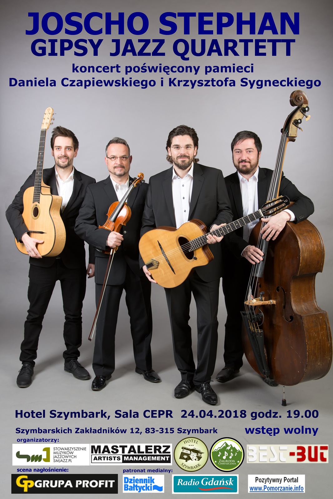 Koncert zespołu Joscho Stephan Gipsy Jazz Quartett w CEPR Szymbark.