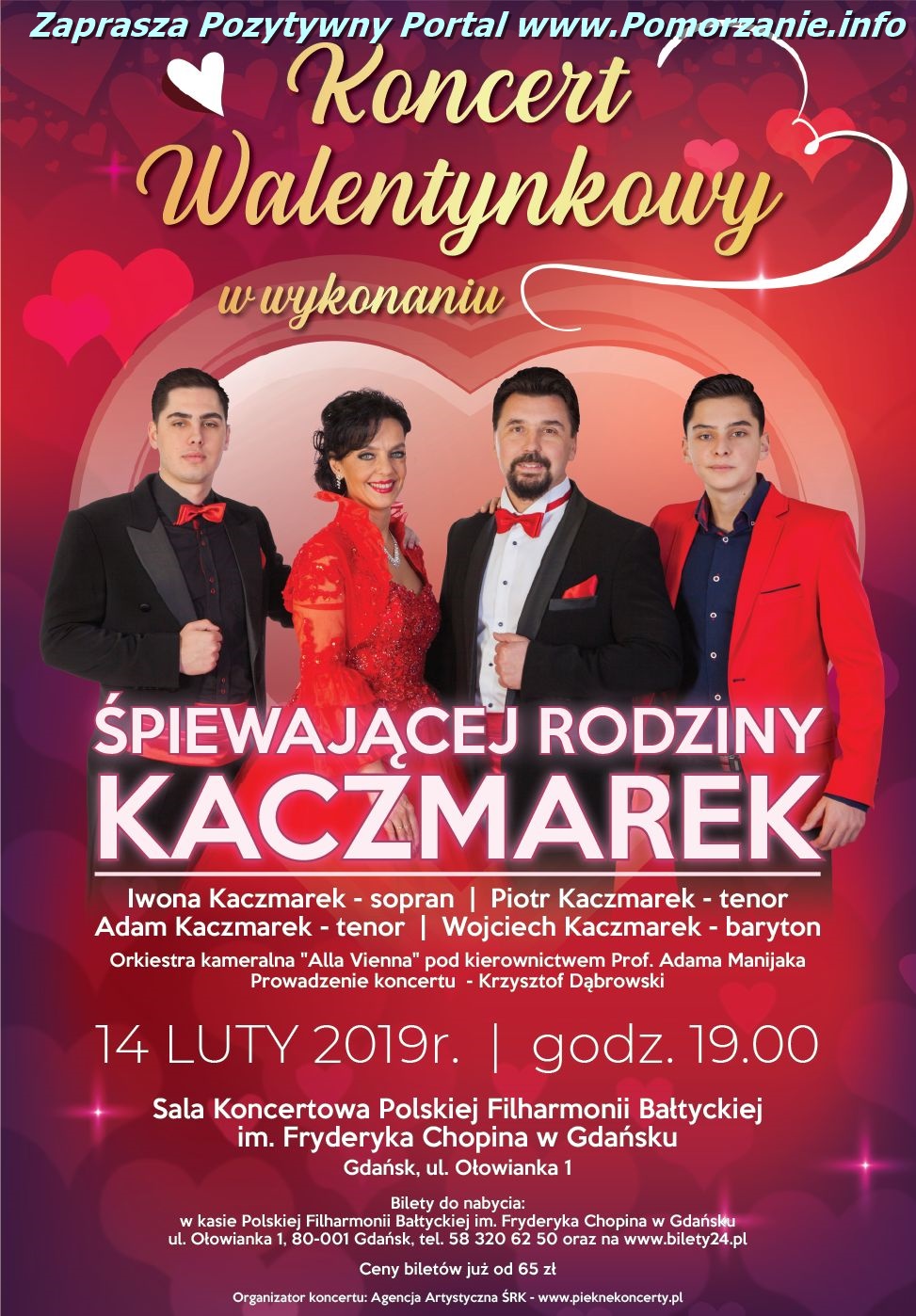 Koncert Walentynkowy : Śpiewająca Rodzina Kaczmarków